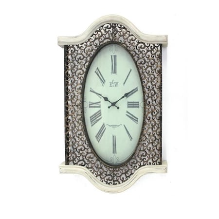 Teton Home Metal & Wood Wall Clock, 2PK WD-032